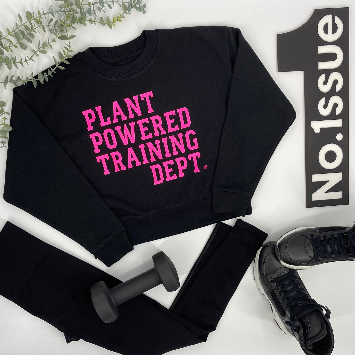 Crop sweater Plant Powered Training Dept. SAMPLE SALE