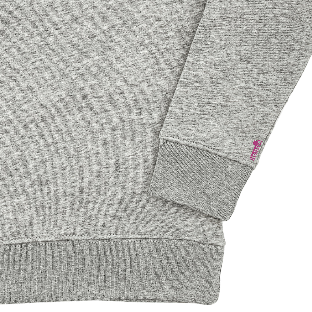 Sweater Vegan Rockstar grijs/roze
