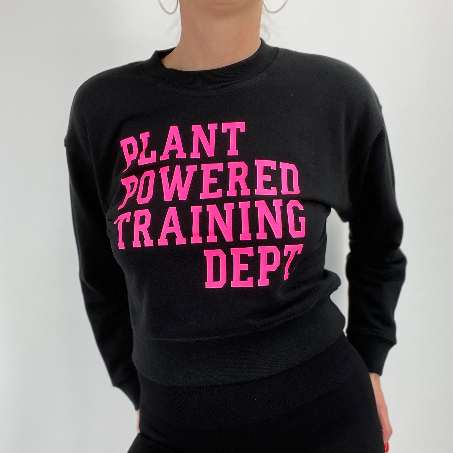 Crop sweater Plant Powered Training Dept.