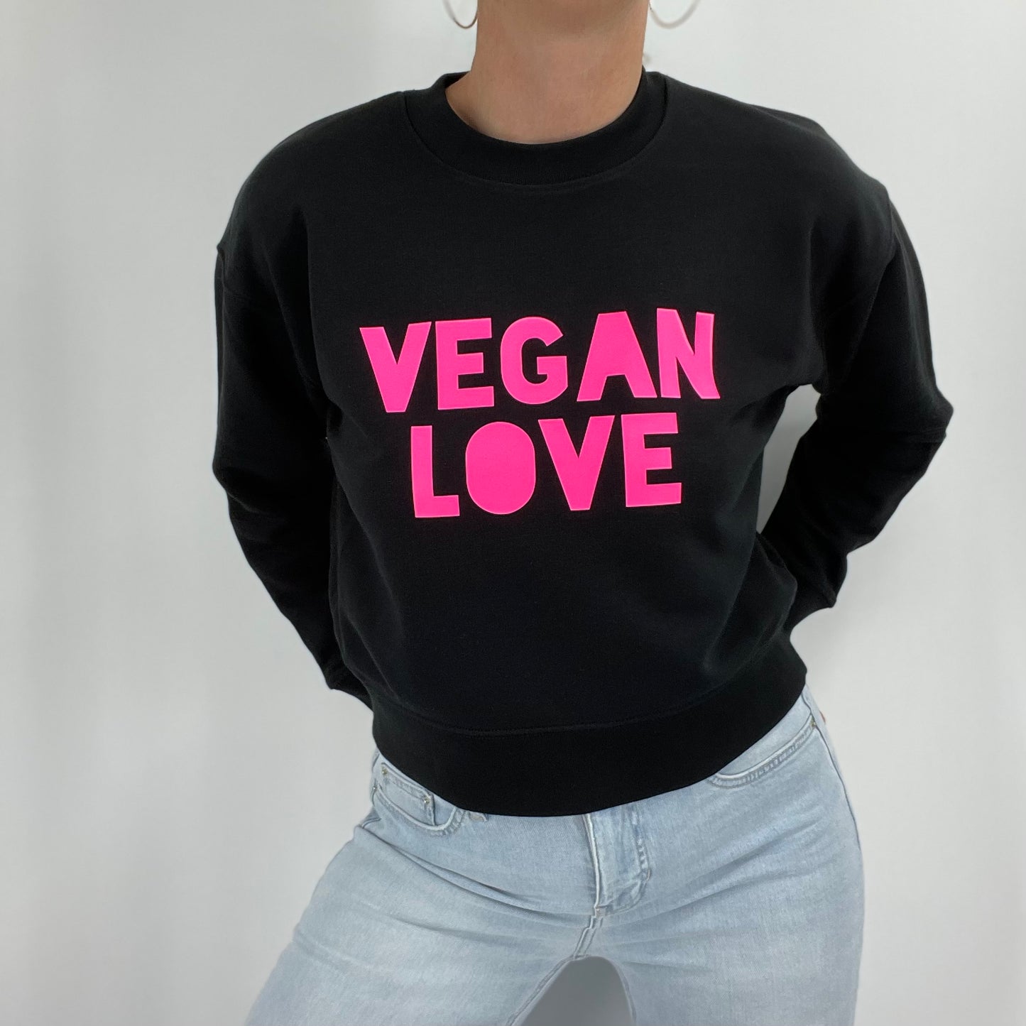 Crop sweater Vegan Love