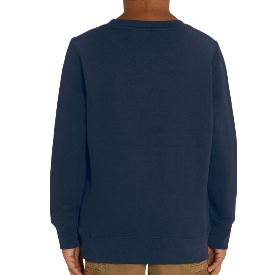 Sweater Born Vegan donkerblauw/rood