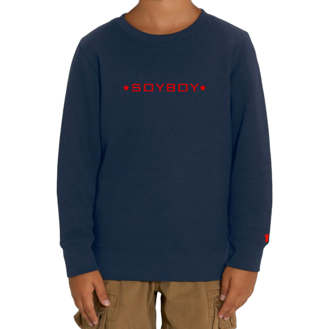 Sweater SOYBOY donkerblauw/rood