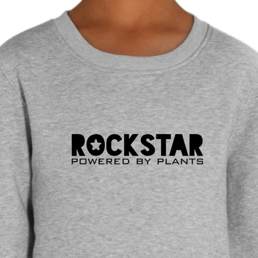Sweater Rockstar Powered by Plants grijs/zwart
