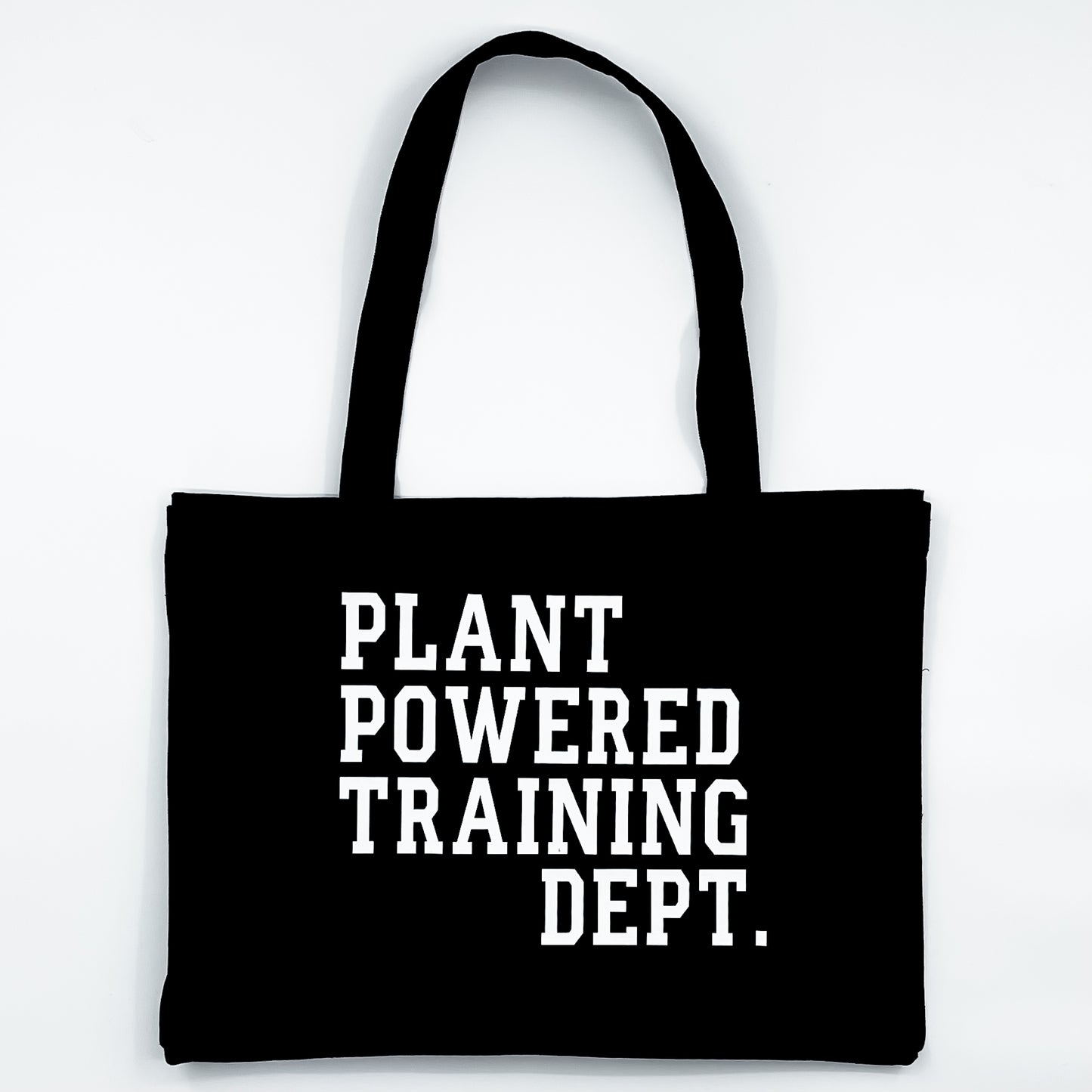 Canvas tas XL Plant Powered Training Dept.